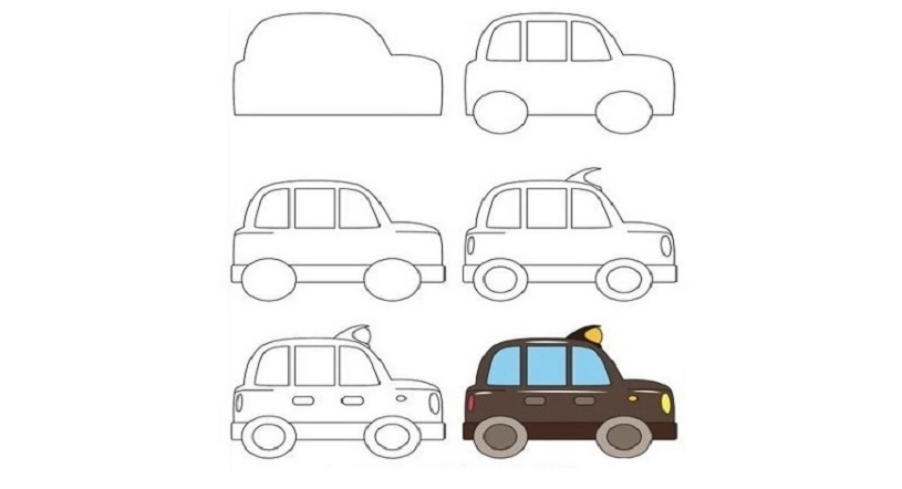 Hướng dẫn vẽ tranh đề tài xe ô tô cho trẻ Hướng dẫn vẽ tranh đề tài xe ô tô cho trẻ